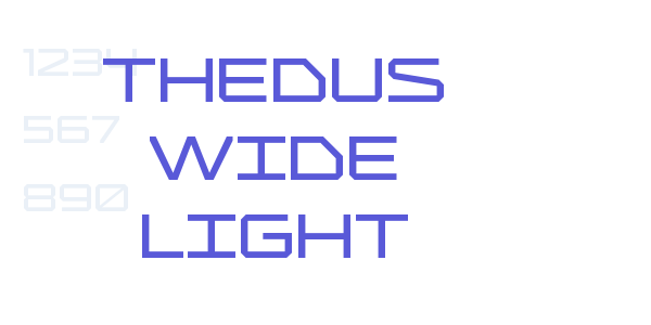 Thedus Wide Light font free