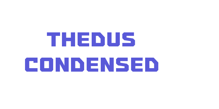 Thedus Condensed Font Download