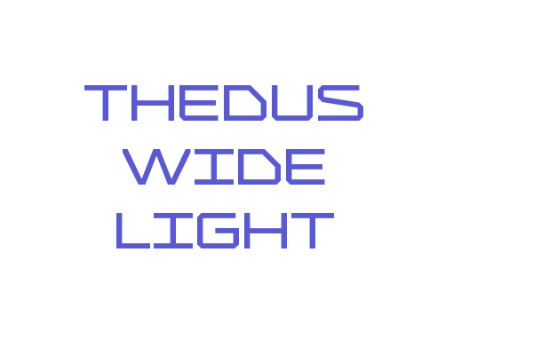 Thedus Wide Light Font