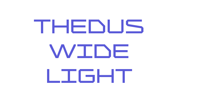 Thedus Wide Light Font Download