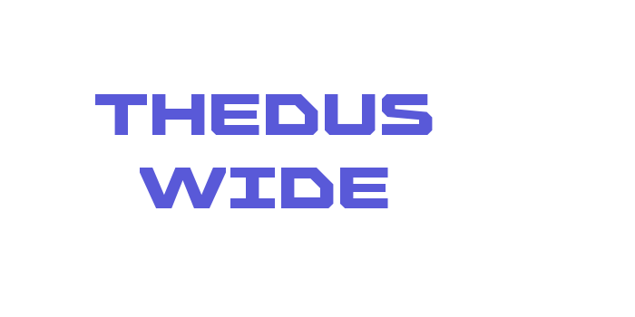 Thedus Wide Font Download