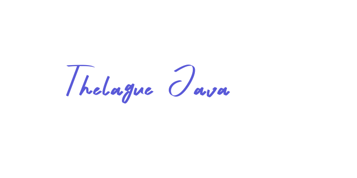 Thelague Java Font Download