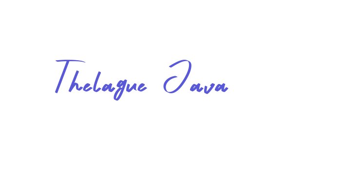 Thelague Java Font