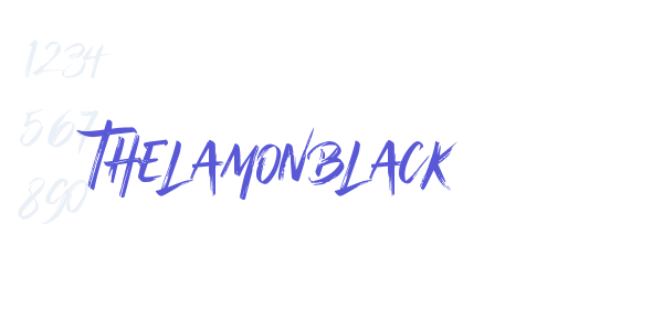 Thelamonblack font free