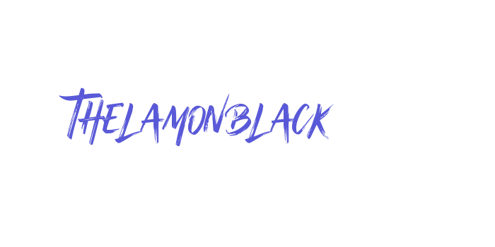 Thelamonblack Font Download