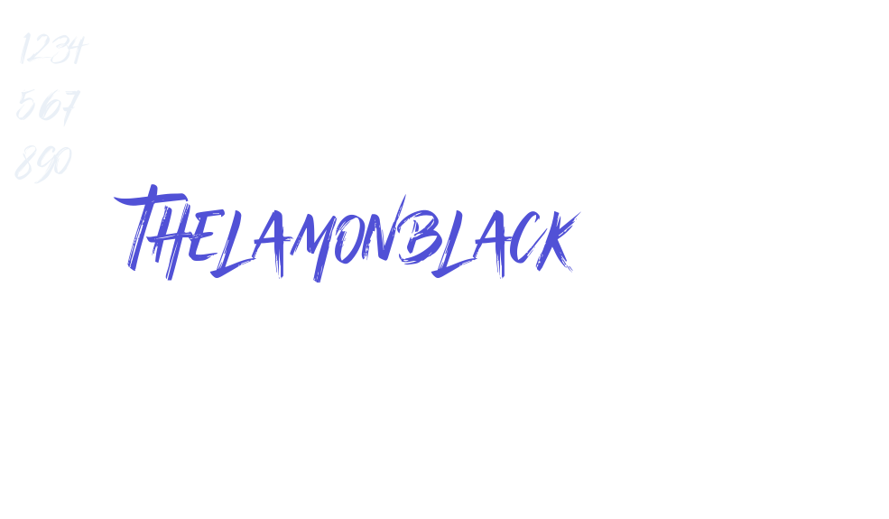 Thelamonblack-font-download