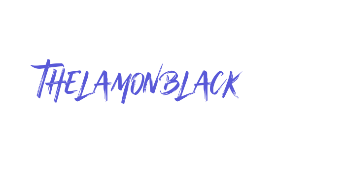 Thelamonblack Font