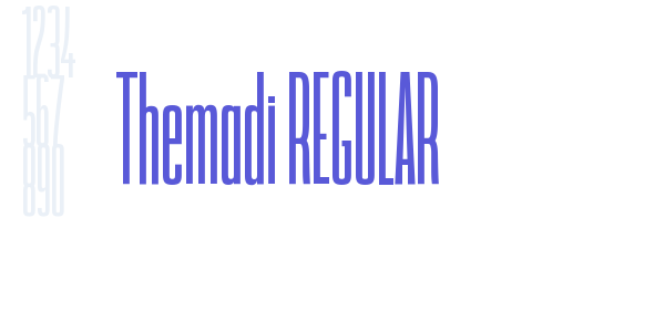 Themadi REGULAR font free