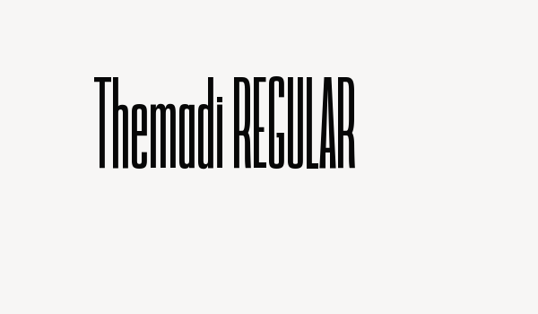 Themadi REGULAR Font