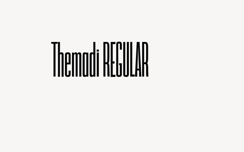 Themadi REGULAR Font