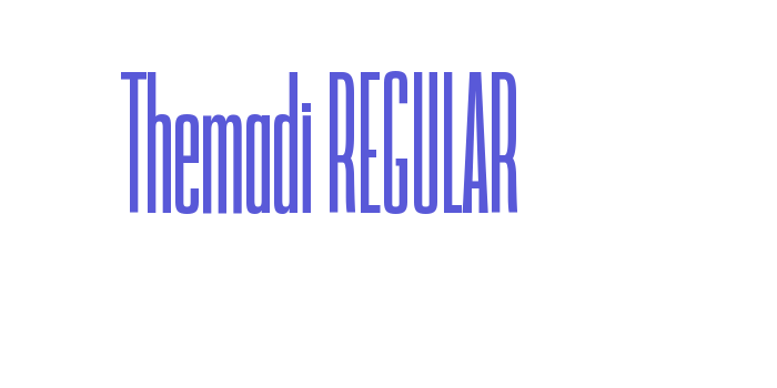 Themadi REGULAR Font