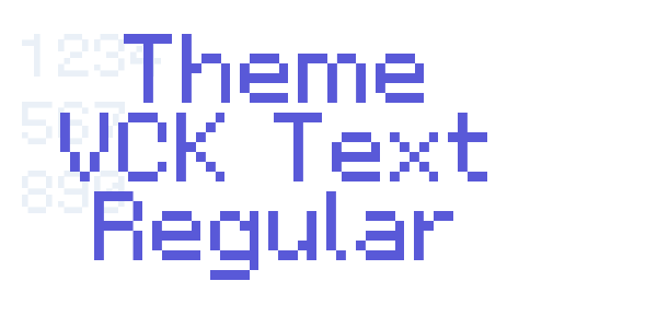 Theme VCK Text Regular font free