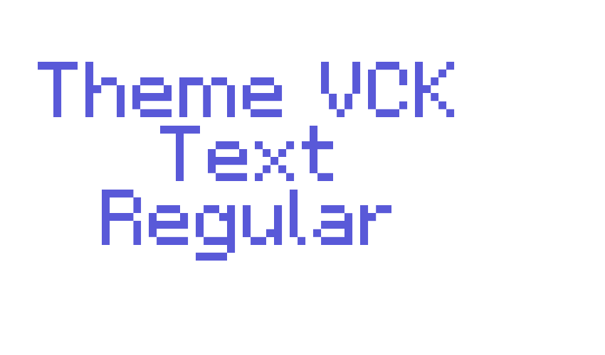 Theme VCK Text Regular Font Download