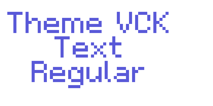 Theme VCK Text Regular Font Download