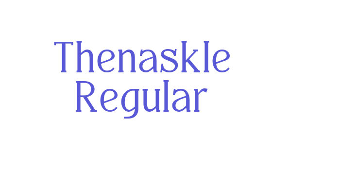 Thenaskle Regular Font Download