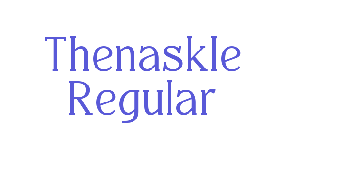 Thenaskle Regular Font