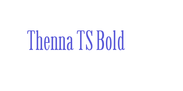 Thenna TS Bold Font