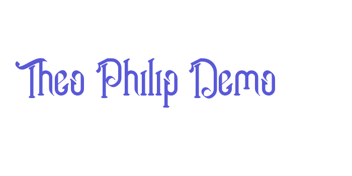 Theo Philip Demo Font Download