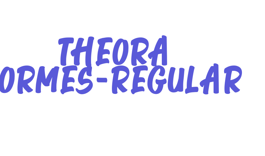 Theora Gormes-Regular Font