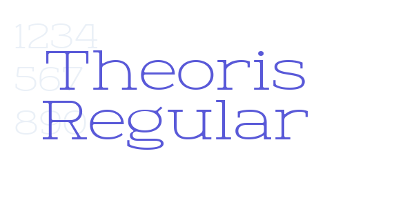 Theoris Regular font free