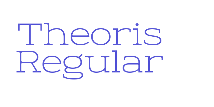 Theoris Regular Font