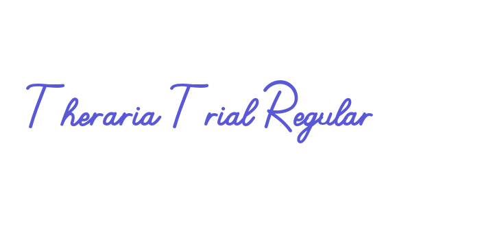 Theraria Trial Regular Font