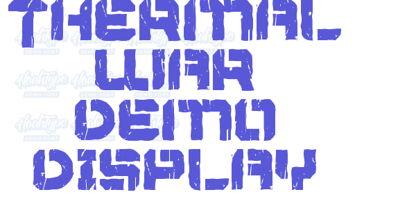 Thermal War Demo Display font