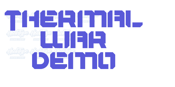 Thermal War Demo font