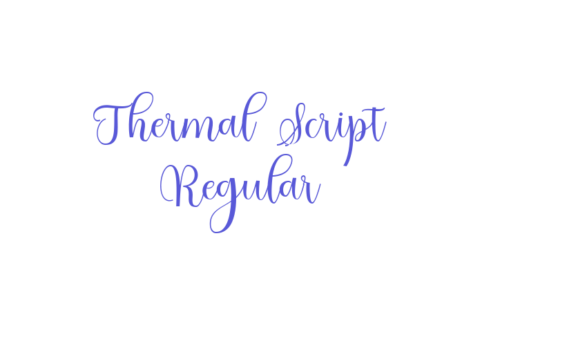 Thermal Script Regular Font Download