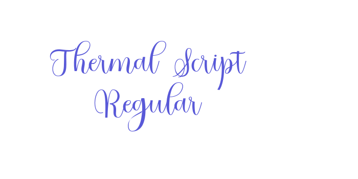 Thermal Script Regular Font Download