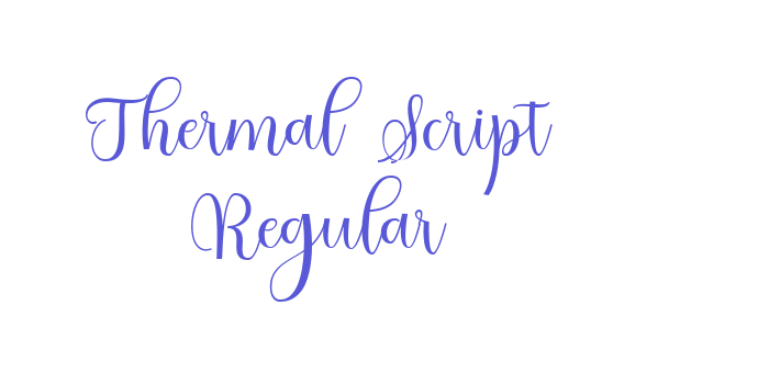 Thermal Script Regular Font