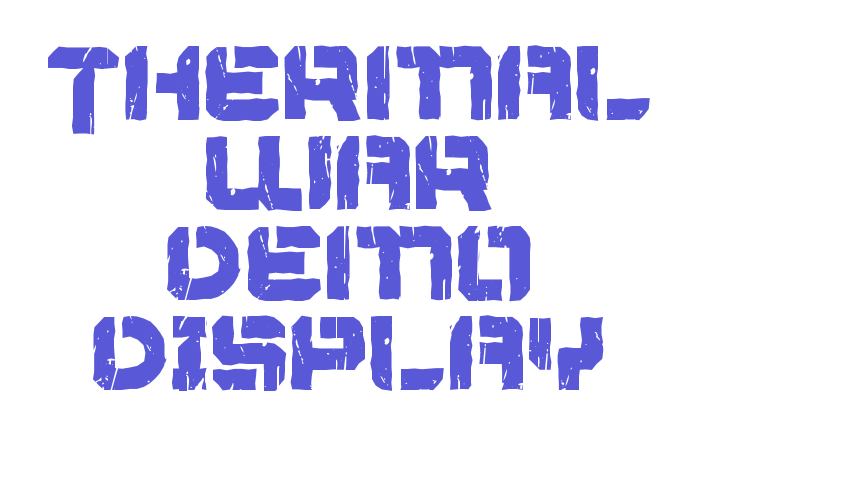 Thermal War Demo Display Font Download