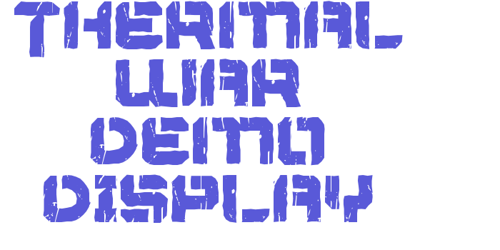 Thermal War Demo Display Font Download