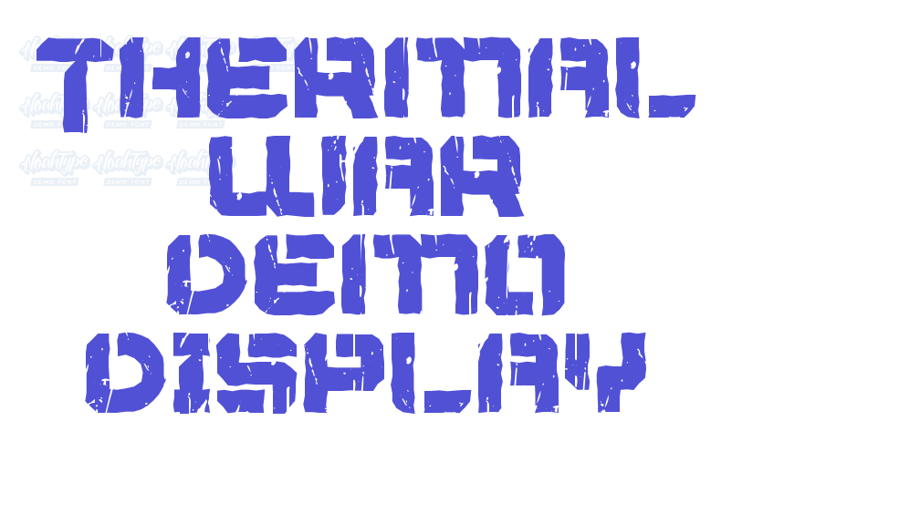 Thermal War Demo Display-font-download