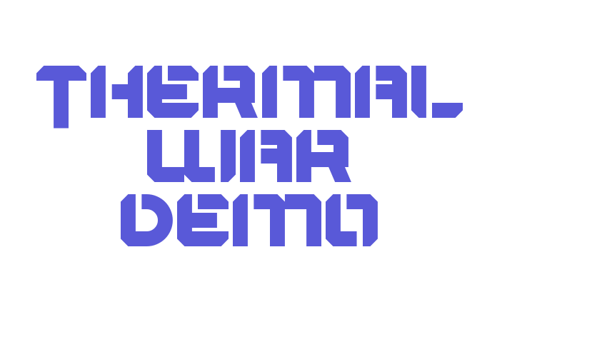 Thermal War Demo Font Download