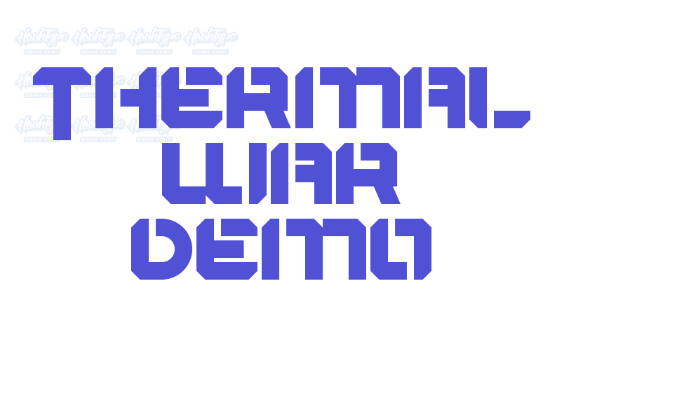 Thermal War Demo-font-download