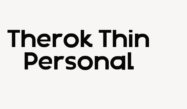 Therok Thin Personal Font