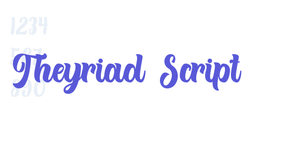 Theyriad Script font free