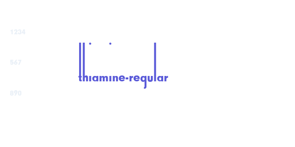 Thiamine-Regular font free