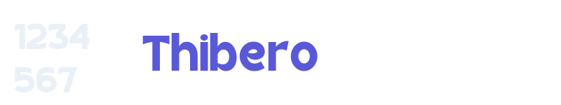 Thibero-related font