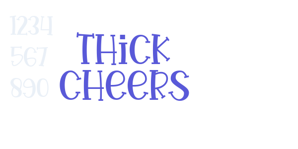 Thick Cheers font