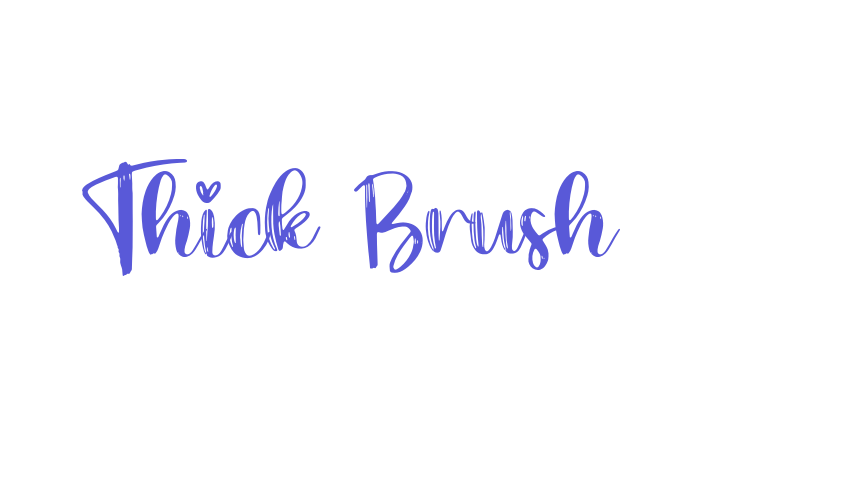 Thick Brush Font