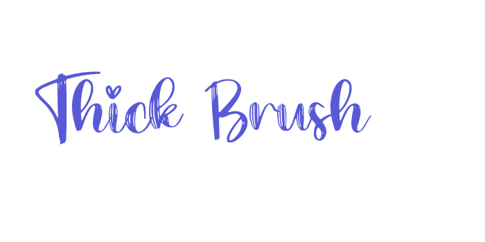 Thick Brush Font Download