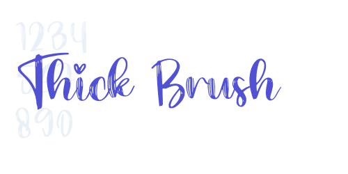Thick Brush-font-download