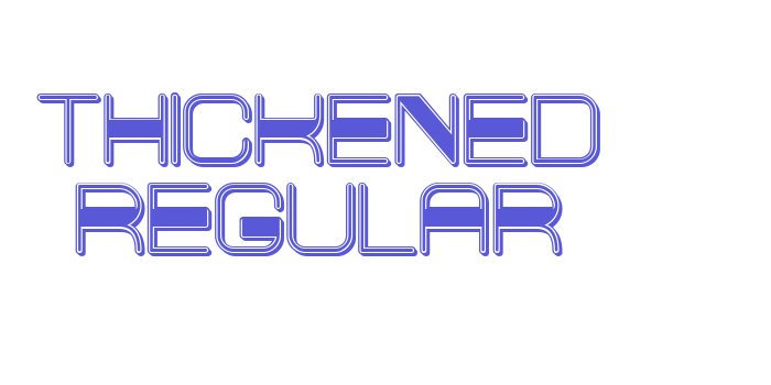 Thickened Regular Font Download