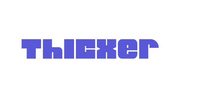 Thicxer Font Download