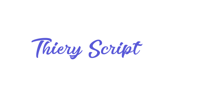 Thiery Script Font