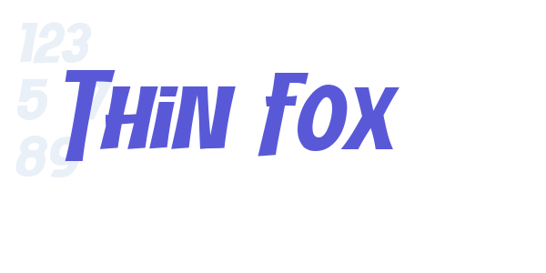 Thin Fox font free