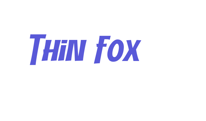 Thin Fox Font