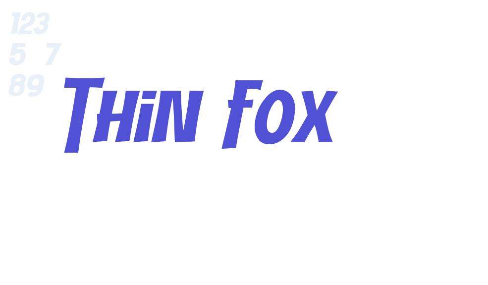 Thin Fox-font-download